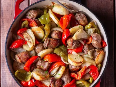 Mary Berry’s one-pan sausage dinner: ready in 35 minutes
