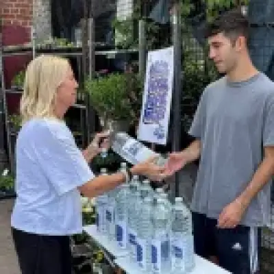 Men carry 50 litres of hosepipe water from Brighton to London to protest ban