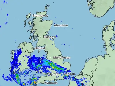 Met Office: 79 UK Counties to Face Heavy Rain and Thunderstorms on Tuesday