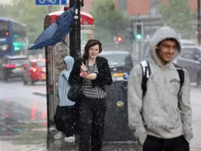 Met Office extends thunderstorm warning as 17 hours of rain to hit