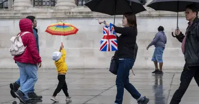 Met Office maps show 107 areas hit by Monday showers