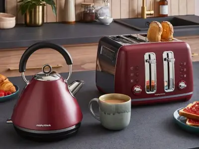 Morphy Richards Rhubarb Kettle and Toaster Set £25 Off