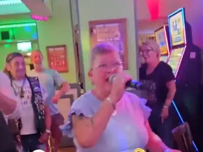 New Crazy Frog Karaoke Singer Goes Viral in UK Pub