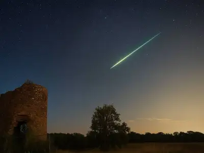 Perseid meteor shower peaks over Wales after solar eclipse