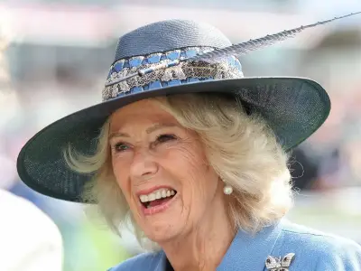 Queen Camilla Braves Heavy Rain at York Races for Ebor Festival