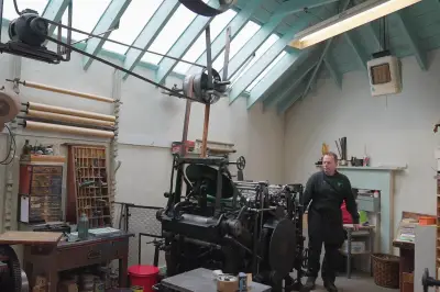Rare Victorian printing press restored at Robert Smail's