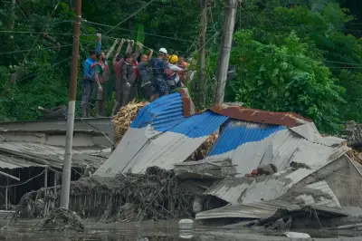 Rescuers on high alert after Nepal dam bursts again as 30 Britons missing
