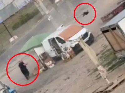Russian drone 'hunts civilian' in Kherson, Ukraine says