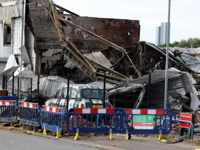 Salford warehouse fire treated as arson, police confirm