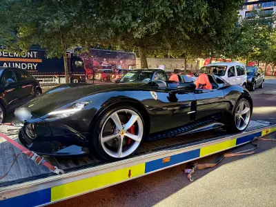 Supercar meet-up swarmed by cops as motors worth £8m seized