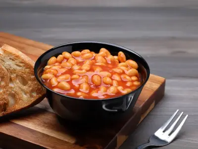 Swap toast for sweet potatoes in this tasty beans recipe