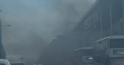 Tesco evacuated after electric car fire in Glasgow car park