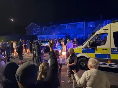 Thetford anti-immigration protests: officer bitten, asylum seekers moved