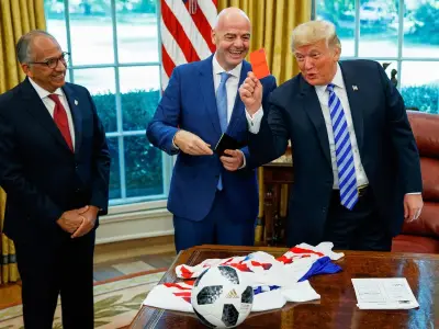 Trump backs Infantino as FIFA chief amid sale backlash