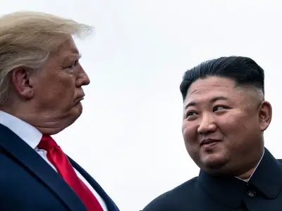 Trump 'pushing for meeting' with Kim Jong-un, report says