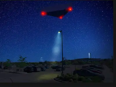 Trump UFO Files Reveal 500ft Triangle Over US Base