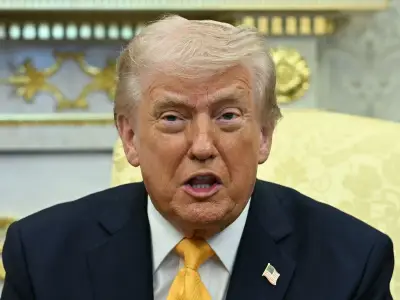 Trump's team accused of hiding his 'massive tree trunk ankles'