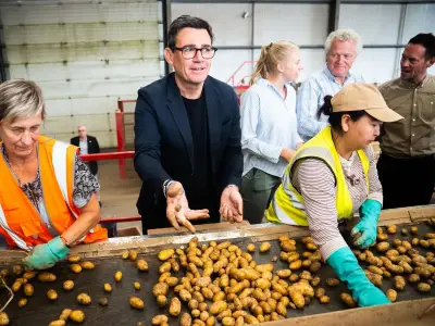 UK issued chilling WW3 warning as Andy Burnham checks potatoes during 'listening' tour