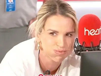 Vogue Williams fakes labour in radio prank on Jamie Theakston