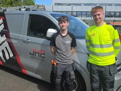 West Lothian electrical firm brings in two new apprentices