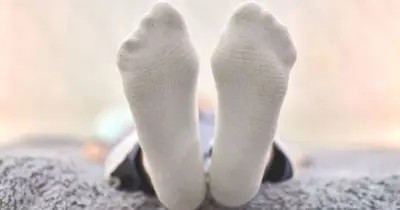 White socks brightened with 37p lemon juice trick