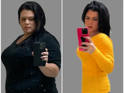 Woman loses 11 stone at home with wall workouts and Simple app