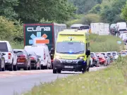 A1 crash in Northumberland leaves two in hospital and road closed