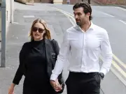 Adam Collard supported by Laura Woods as dad in court