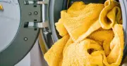 Add one natural item to washing machine to stop towels smelling mouldy