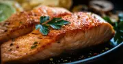 Air fryer salmon tip: coat fillets in olive oil first