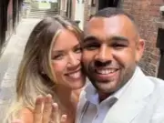 Alan Shearer beams with pride as daughter Hollie marries England rugby star Joe Marchant