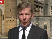 Andrew Pierce Struggles to Hold Back Tears at Ann Widdecombe's Funeral