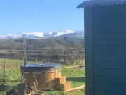 Anglesey cabin with hot tub and Snowdonia views available to rent