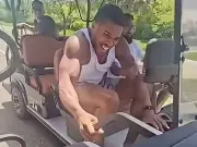 Anthony Joshua Sparks Fan Concern With Golf Cart Stunt Video