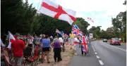 Arrests at RAF base protest over asylum seeker plans