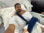 Athlete's Funny Bone Left Dangling After Fence Jump