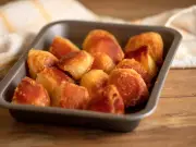 Baking soda in the boil is the secret to crispier roast potatoes
