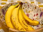 Bananas last longer if kept out of fruit bowl and stems wrapped in foil