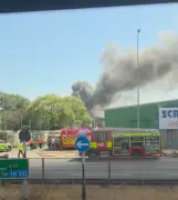 Barking fire: 100 firefighters tackle blaze on Ripple Road, A13 closed