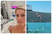 BBC presenter Chemmy Alcott suffers collapsed lung after lake jump