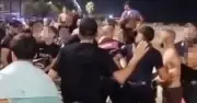 Beach brawl with deckchairs and knives erupts in Italy
