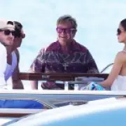 Beckhams and Brooklyn in St Tropez Near-Miss