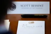 Bessent's notepad reveals US plan to buy Japanese yen