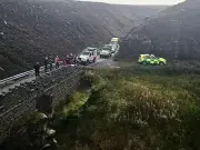 Biker rescued after 50ft fall near Dovestone Reservoir