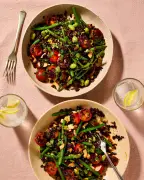 Black Rice Salad with Tomatoes, Tamarind & Green Beans