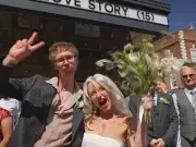 Bride stuns in £2 wedding dress as thrifty Chester ceremony raises cash for charity