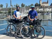 Bridge of Allan shopkeeper completes Alpine charity cycle for CHSS