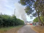 Bungalow and garage destroyed by fire in Gower village