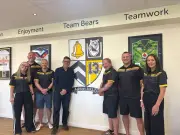 Burnham's first PM salary donation to Ashton Bears rugby club