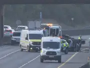 Car crashes through flyover railings onto busy M50 in Dublin